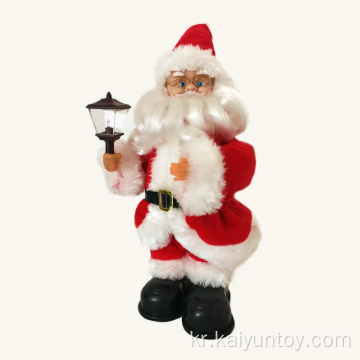 춤추는 노래 산타 클로스 크리스마스 장난감 인형
